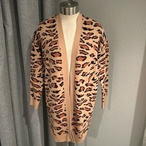 Splendid leopard print cardigan Preloved. Size XS